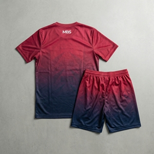 Al por mayor, transpirable, tallas grandes, seda/algodón, MBS_Crimson-Midnight_Velocity_Kit, personalizable, sublimación, degradado frontal, deportivo - Product Image 5