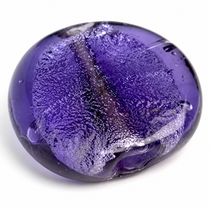 Perles en verre cristal violet de qualité supérieure avec feuille d'argent, 25mm 35mm, perles en vrac pour la fabrication de bijoux, la décoration de rideaux et les boîtes de loisirs créatifs - Product Image 1