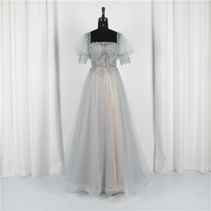Vestido de Fiesta de Último Diseño, Vestidos de Noche Elegantes para Mujer, Vestidos de Gala con Mangas - Product Image 1