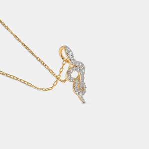 Collar con Colgante de Diamante Cultivado en Laboratorio con Clave de Sol en Oro Amarillo - Product Image 6