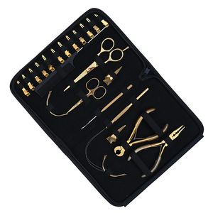 Professional Hair Extension Tools <b>Kit</b> Microbeads Plier Loop Tool Barber Mini Scissor Keratin Bond Cutter Parting Finger <b>Kit</b> - Product Image 1