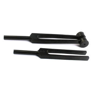 Diapason médical pour test du système nerveux, entièrement noir, choix 128 Hz ou 512 Hz, instrument de diagnostic neurologique - Product Image 5