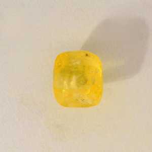 Piedra Preciosa de Zafiro Amarillo Indio Natural, Corte Cuadrado, Certificada por Terceros, Grado Excelente y Raro para Joyería Fina - Product Image 4