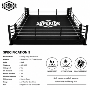 Nouveauté : Tapis de ring de boxe de haute qualité, imperméable et résistant à l'usure, avec logo et dimensions personnalisés - Product Image 5