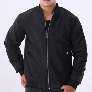 Men Classic Black Satin Bomber <b>Jacket</b> Zipper Up Shiny Silk Flight <b>Jacket</b> Lightweight Casual Slim Fit Outerwear Soft Coat - Product Image 3