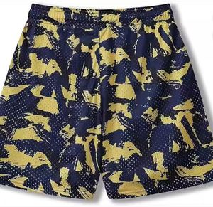 Wholesale Custom Solid Men's Casual Mesh <b>Shorts</b>-Eco-Friendly Quick Dry Breathable All Season for Fitness Sports - Product Image 5