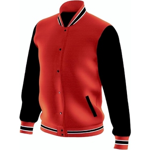 Wholesale Custom Letterman <b>Jackets</b> Varsity Bomber <b>Jackets</b> for <b>Men</b> Women Ribbed Trim Embroidery Premium Quality - Product Image 3
