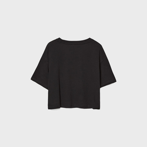 Camiseta Corta Ligera de Alta Calidad para Mujer, Nailon/Algodón, Transpirable, para Todas las Temporadas, Logotipo Personalizado, Venta Caliente, Tendencia - Product Image 4