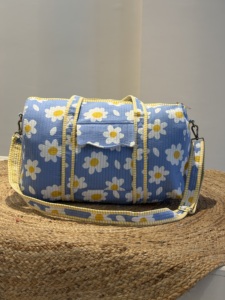 Bolsa de Viaje Deportiva Acolchada de Algodón con Estampado de Logotipo Personalizado, Gran Capacidad, para Fin de Semana - Product Image 6
