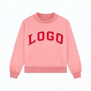 Custom Embroidered Women's Cotton Oversized Pullover Hoodie Knit Designer Crew Neck <b>Sweaters</b> Unisex <b>Set</b> Customization with logo - Product Image 1