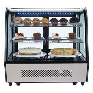 Refrigerador de mostrador de 3 niveles para exhibición de pasteles, vitrina refrigerada para panadería con iluminación LED - Product Image 1