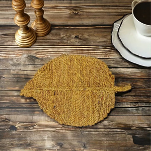 Set de table de Noël de luxe en jute, nappe épaisse 100 % jute artisanale - Product Image 1