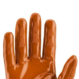 Guantes de Fútbol Americano con Pedrería, Estilo Nuevo, Color Naranja, Guantes Deportivos de Alta Calidad con Pedrería para Hombre - Product Image 5