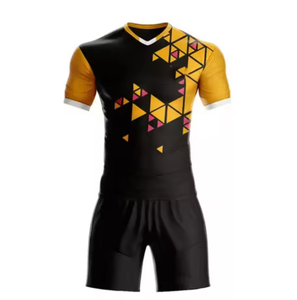 ชุดเสื้อฟุตบอลและชุดยูนิฟอร์มฟุตบอลแบบสั่งทำพิเศษ ผ้าโพลีเอสเตอร์ สำหรับสโมสร พร้อมบริการ OEM - Product Image 3