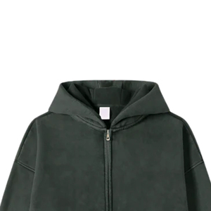 Breathable Embroidered Plain Dyed Winter Wear Men's Zipper Hoodies Unique Style Winter Men Zipper Hoodies with Customized Logo - Product Image 3