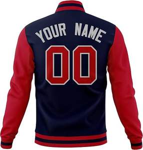 Veste d'hiver confortable pour homme, style Letterman, col montant, logo sur le devant, coupe-vent, haute qualité, écologique, à prix raisonnable - Product Image 2