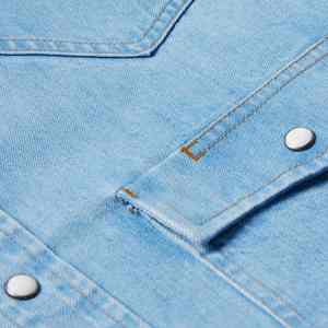 Camisas Vaqueras Casuales Extra Grandes para Hombre, Nueva Llegada, Hechas a Medida, Tela Transpirable, Diseño de Cuello Alto, Camisa Vaquera al por Mayor - Product Image 6