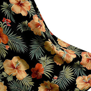 Falda Hawaiana de Algodón 100% de Alta Calidad para Mujer, Cintura Natural, Bordada, Ligera, Transpirable, Estilo Tropical Aloha para la Playa - Product Image 3