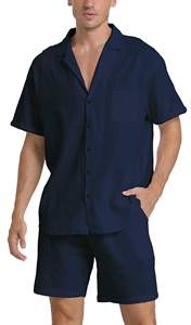 Ensemble deux pièces homme/femme, facile à porter, tissu doux, extensible et respirant, idéal pour l'été, short inclus. - Product Image 5