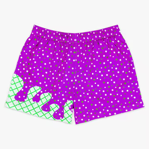 Men's Blue <b>Star</b> Print Shorts With Ice Cream Applique Elastic Waist Casual Summer Wear - Product Image 4