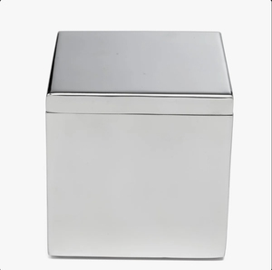 Wholesale Chrome Plated Stainless Steel <b>Square</b> Storage Box Engraving Modern Jewelry Organizer Multifunctional Luxury Home Decor - Product Image 1