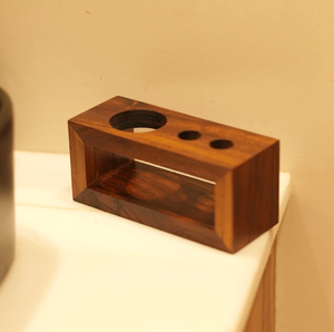 Custom Made Wood toothbrush <b>holder</b> rack <b>Toothpaste</b> storage Elegant bathroom supplies at Wholesale - Product Image 4