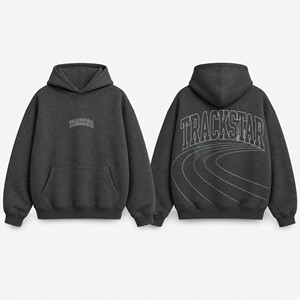เสื้อฮู้ดดี้ Trackstar ไซส์ใหญ่ ปักลายตามสั่ง ผ้าคอตตอนผสมขนแกะ ใส่ได้ทั้งชายและหญิง เสื้อผ้าลำลองสำหรับฤดูหนาว รับผลิตแบบ OEM ODM สีตามสั่ง รุ่น TS-HD-012 - Product Image 3