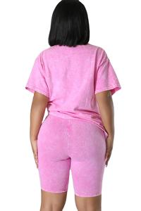 Femmes 2 pièces de haute qualité costume de sport à manches courtes t-shirt et Shorts nouveau été femmes deux pièces Twin Set shorts pour femmes - Product Image 3