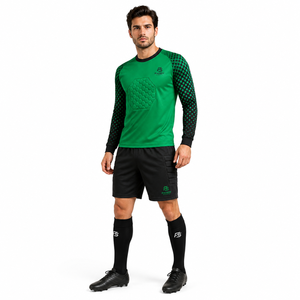 Conjunto de Uniforme de Portero de Fútbol Profesional Acolchado, Jersey de Portero de Fútbol Personalizado de Manga Larga con Pantalones Cortos, Kit de Entrenamiento con Protección - Product Image 4