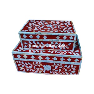 Boîte de nacre Mdf de qualité supérieure exclusive exquise et solide avec plusieurs couleurs disponibles pour le cadeau de stockage de bijoux - Product Image 1