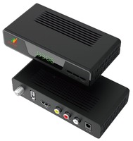 STO DVB C Full HD Digital HDTV 1080i Set Top Box com 1 Ano de Garantia Preto 750g Plástico