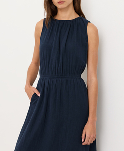 Cotton Midi <b>Dress</b> Summer Midi <b>Dress</b> Tiered Fit & Flare <b>Dresses</b> Women Tiered Midi <b>Dress</b> <b>Elastic</b> Waist for Women's Daily Wear - Product Image 3
