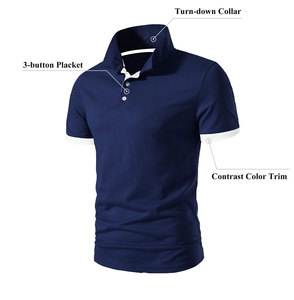 Chemises pour hommes grande taille, style décontracté, couleur unie, haute qualité, 100% coton, personnalisables, écologiques, respirantes, séchage rapide - Product Image 3