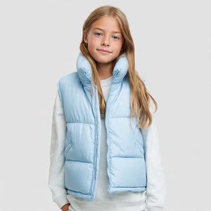 Gilet matelassé sans manches streetwear pour homme, couleur unie, chaud pour l'hiver - Product Image 3