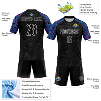 Maillot de volley-ball personnalisé pour hommes, avec logo de votre équipe, en gros, noir, bleu poudré, rose-violet, sublimation liquide fluide.