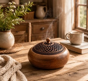 Caja Quemadora de Incienso de Bambú Belladec, Ecológica, Aromaterapia, Duradera, Hecha a Mano, 100% Natural, para Decoración del Hogar, Aleatoria - Product Image 1