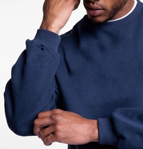 Sweat-shirt d'hiver surdimensionné pour homme, en tissu épais de qualité supérieure, avec logo personnalisé, tricoté à manches longues, pour usage décontracté, vente en gros - Product Image 4