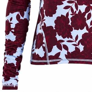 Suéter de Golf Personalizado para Mujer, Color Borgoña, con Cierre de Cremallera de un Cuarto, Manga Larga, Sublimado, Ropa Deportiva para Exteriores, OEM - Product Image 5