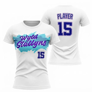 Chemises de softball à col rond en gros, en stock, vêtements de sport de qualité supérieure, confortables - Product Image 1