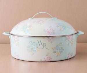 High Demanded Casserole Hotpot Insulated round Food Warmer Enamel <b>Sticker</b> Design for Home Hotel Catering Gifting & Dining Usage - Product Image 3