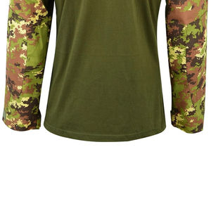 Chemise tactique pour homme à manches longues, prix d'usine, logo personnalisé, haute qualité, séchage rapide, polyester et coton. - Product Image 6