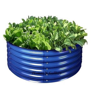 Dernière vente chaude Kit de boîtes de jardin surélevées en métal galvanisé de forme ronde pour légumes et fruits au prix de gros - Product Image 2
