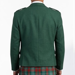 2026 <b>Men's</b> Scottish <b>Blue</b> <b>Tweed</b> Kilt <b>Jacket</b> And Waistcoat Argyle Wedding Kilt <b>Jacket</b> Wholesale - Product Image 2