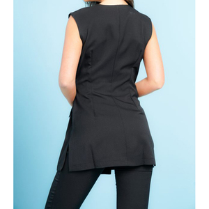 Uniforme de salon de beauté personnalisable avec logo, style enveloppant, en polyester et élasthanne, tunique pour femmes, uniforme de spa - Product Image 2