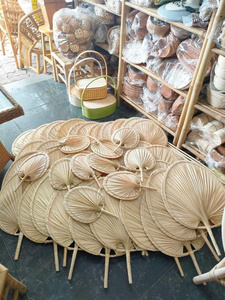[BEST SELLER] |   Éventail à main en feuille de palmier tressée |   Ventilateur portable pour mariage, événement, fête, décoration, Vietnam - Product Image 2