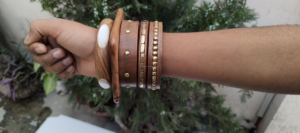 Wholesale <b>Cheap</b> Price High Quality Handmade Religious Durable Wooden Bangle <b>Set</b> for Women and Girls Customized Fashion Jewellery - Product Image 2