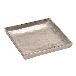 Bandeja de panadería de aluminio, bandejas decorativas para servir alimentos, forma cuadrada, hechas a mano, bandeja y plato personalizados para frutas y postres, precio al por mayor - Product Image 1