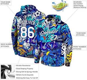 Sudadera de Béisbol Personalizada con Nombre de Equipo, Número y Logotipo, Impresión por Sublimación, Sudadera Deportiva, Fabricante OEM/ODM - Product Image 2