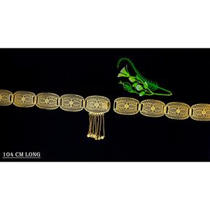 เข็มขัดคาดเอวชุบทองสูงแบบโบราณไม่เหมือนใครสวยงามสไตล์คลาสสิกสำหรับงานแต่งงานแบบอาหรับเข็มขัดแฟชั่นสไตล์อาหรับสำหรับสุภาพสตรีดูไบ - Product Image 1