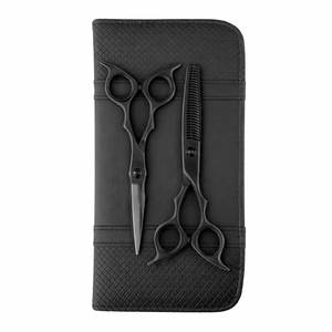 Tijeras Profesionales Premium Double Threat en Negro Mate, Hojas de Acero Inoxidable Afiladas para un Corte de Precisión - Product Image 6